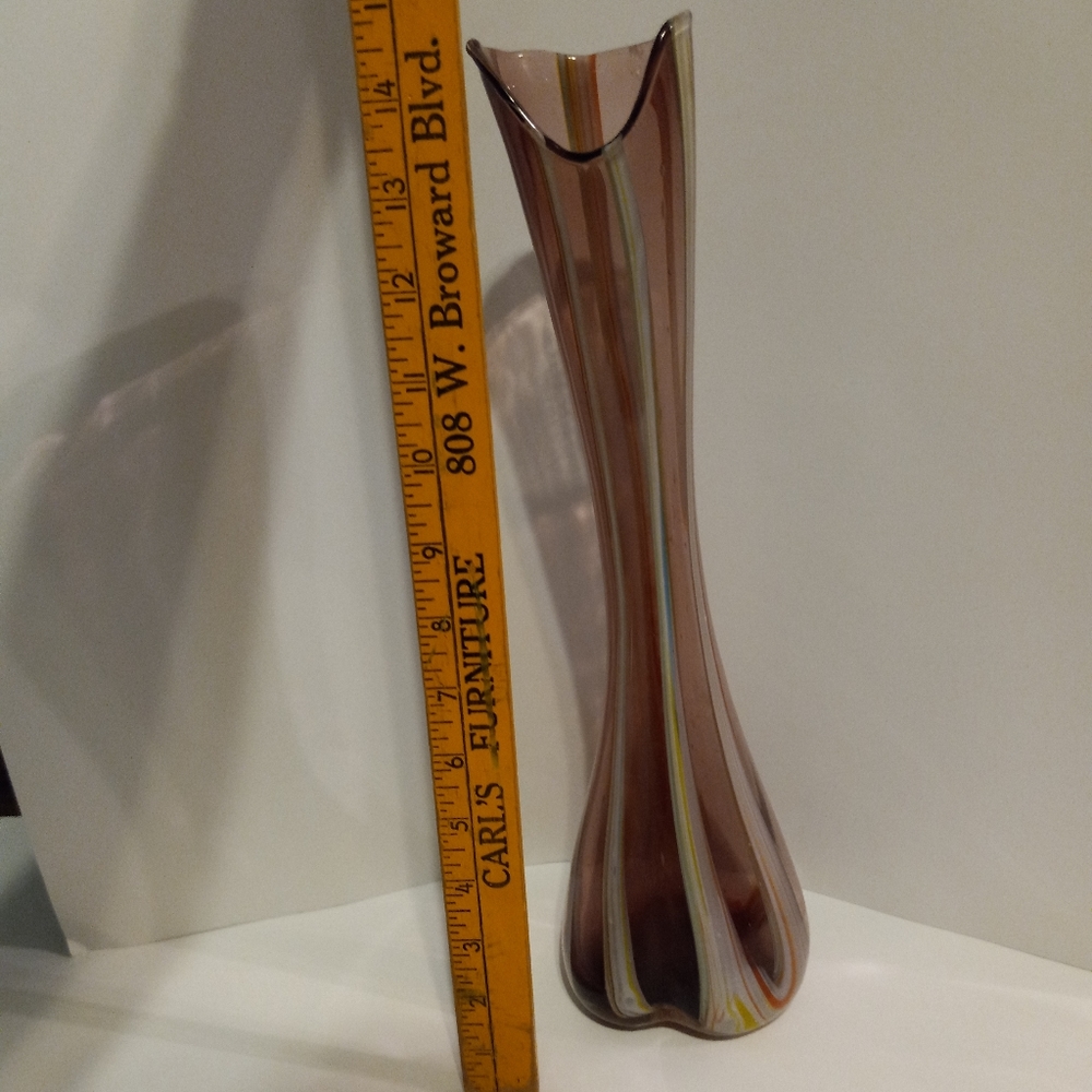 Vintage MCM Purple Vase